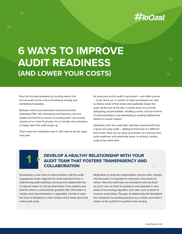 Improve Audit Readiness